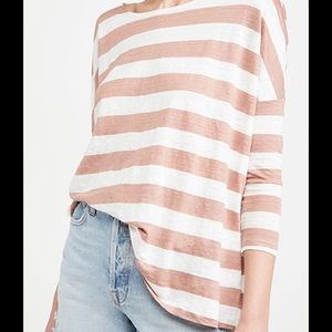 Hatch Collection linen long sleeve top